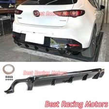 For 2019-2026 Mazda 3 5dr Hatchback MP Style Rear Bumper Diffuser Lip (ABS) picture