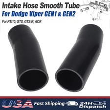 For Dodge Viper GEN1 & GEN2 1992-2002 Air Intake Smooth Tube Hose 2PCS Black picture