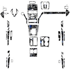 60Pcs Mercedes C-Class W204 full interior kit in forged spot blue 2007-2013 picture