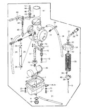 Carburetor For Kawasaki KDX175 1980-1982 picture