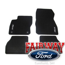 12 thru 18 Focus OEM Ford Carpeted Black Floor Mat Set 4pc w/Logo CM5Z5413300BA picture