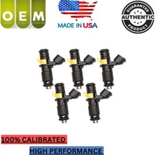 OEM 5x Siemens Fuel Injectors 2005 L5-2480cc 2.5L F/I Vin BGP & BGQ 07K906031B picture