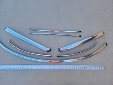 79-85 mazda rx7 OEM Complete Dront Chrome Windsheild Set Drip Rail Trim Molding picture