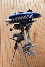 Vintage 1946 1.1 Hp Evinrude Ranger Cutdown Model Display motor Only 21” tall picture