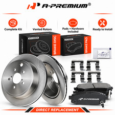 2010-2014 Subaru Outback Disc Brake Rotors and Ceramic Pads Kit, 6 Pcs, Rear picture