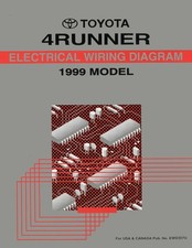1999 Toyota 4Runner Wiring Diagrams Schematics Layout Factory OEM picture