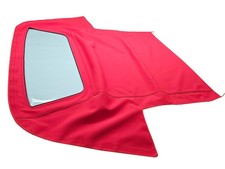 Fits 1987-1989 Chevrolet Camaro/Pontiac Firebird Soft Top Canvas Logo Red picture