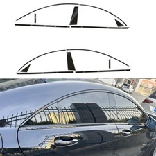 Matte/Glossy Black Chrome Delete Window Trims For Mercedes Benz CLS W218 2012-17 picture
