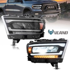 Full LED Headlights For 2019-2023 2021 Dodge Ram 1500 Sequential Indicator set picture