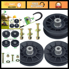 2PK Idler Pulley & Drive Belt Set for Lawn Mower, Compatible with 532194326/327 picture