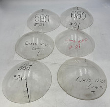 Six Vintage Radome Cap Aircraft Airplane Glass Plastic Nose P/N 680 DTA680G-N picture