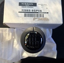 OEM Nissan 23-26 Z RZ34 Black Leather 6 Speed Shift Knob 32865-6GP0A Genuine picture