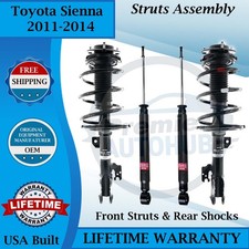 KYB OEM Front Struts & Rear Shocks For 2011-2014 Toyota Sienna Lifetime Warranty picture