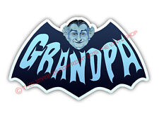 Grandpa Munster Al Lewis The Munsters bat decal, 3M full color classic horror picture