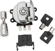 Drag Specialties Side Hinge Ignition Switch with Fork Lock Chrome #1072712 picture