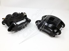 GM metric S10 front disc brake calipers dual twin piston md154 pads BLACK picture