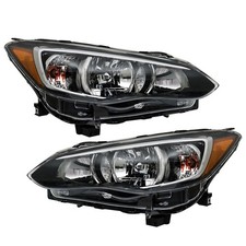Labwork Left+Right Headlight For Subaru Impreza/Crosstrek 2017-18 Halogen Chrome picture