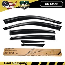For 2023-2025 Honda Accord Sedan JDM Window Visor Vent Shade Rain Guards 6pc Set picture