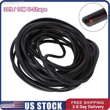 Weatherstrip 10M U-shape Car Door window Rubber Weather Seal Strip Dust-proof picture