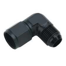 8AN Female to 8AN Male Flare Swivel Hose Fitting Adapter 90° Degree Aluminium picture