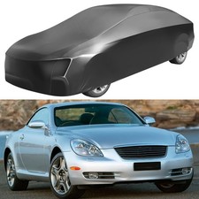 For LEXUS LF-A SC Waterproof Full Car Cover Black Outdoor Indoor Satin Stretch picture