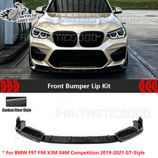 For BMW F97 F98 X3M X4M Competition 19-21 GT-Style Carbon Fiber Front Bumper Lip picture