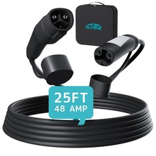 25ft Extension Cord for Tesla Model 3/Y/X/S EV Charger 11kW 48A 240V EV Excable picture