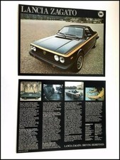 1981 1980 Lancia Zagato Limited Edition Original 1-page Sales Brochure Card picture