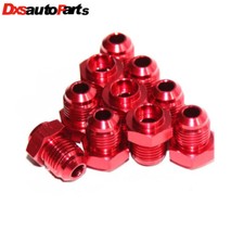 10x Red -6AN Male to Weld-On Flare Aluminum Hose End Fitting Adapter EMUSA picture