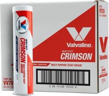 Valvoline VV70124 Crimson #2 Heavy Duty Grease; (10 pack) 14oz tubes picture