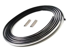 1977-1998 Ford F100 F150 F250 F350 rear window gasket seal chrome lock strip picture