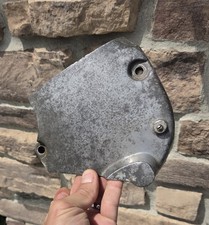 Vintage Cast Aluminum Motorcycle Engine Side Cover Unknown Fitment picture
