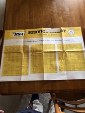 Original BSA Service Charts - Lot Of 8 picture