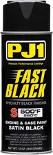 PJ1 Fast Black High-Temp Engine & Case Paint Satin Black Aerosol 12 Oz. picture