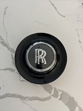 1pc For ROLLS ROYCE GHOST WRAITH DAWN FLOATING CENTER CAP WHEEL CAPS HUB BLACK picture