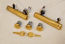 24k Gold Plated GBody Door Handles Locks Regal Cutlass Monte Lowrider Pontiac picture