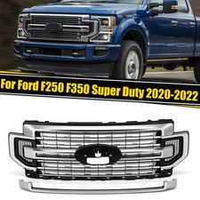 Fit 2020-22 Ford Super Duty F-250 F350 F-350 LIMITED Front Bumper Grille Chrome picture