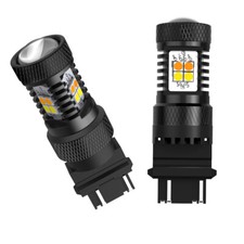 AUXITO 2/4x 3157 LED Switchback Turn Signal Amber Parking/DRL Light Bulbs Clear picture