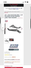 Exhaust Header-GT BBK Performance Parts 18560 fits 2011 Ford Mustang 5.0L-V8 picture