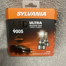 SYLVANIA 9005 LED Headlight Bulbs ULTRA Bright Brand New Car Truck Light Stock picture