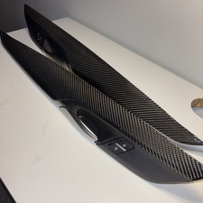 2014-18 BMW X5M Carbon Fiber Front Door L + R Panel Trim Handle OEM F15 F85 F86 picture