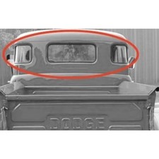 For 1948-1953 Dodge B-Series Truck Three Piece Rear Window Rubber Gasket Seal picture
