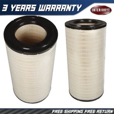2 X Engine Air Filter For Western Star Peterbilt Kenworth RS3534 AF25248 46863 picture
