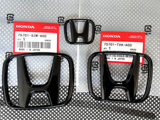 3PCS Emblem Badge Set Front Rear For Honda Accord Sedan 2018-2023 Gloss Black picture
