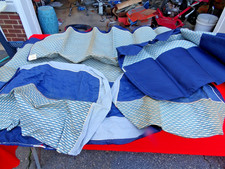 NOS VINTAGE 1954 CHEVY CAR 2 DOOR SEDAN GM FACTORY SEAT COVERS FRONT & BACK WOW picture