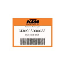 KTM Genuine Brake Disk D=320/5 - 6130906000033 picture