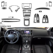 42Pcs Real Carbon Fiber Full Interior Kits Trim For Infiniti G37 Coupe 2010-2013 picture