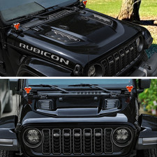 Heat Dispersion Air Vented Steel Hood for Jeep Wrangler JL Gladiator JT 2018-26 picture