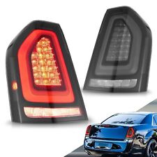VLAND SMOKED LED Tail Lights For 2011-2014 Chrysler 300 Startup Sequential Pair picture