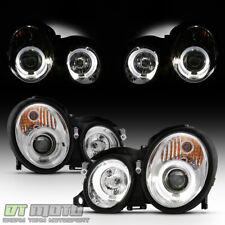1998-2002 Mercedes W208 CLK320/430/55 AMG LED Dual Halo Projector Headlights Set picture